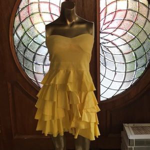 Minuet Yellow mini dress